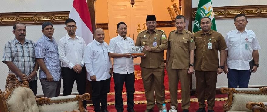 SPS Aceh Audiensi dengan Pj Gubernur Terkait HUT dan Rakernas