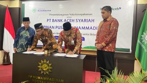 Bank Aceh dan Muhammadiyah Jalin Kerja Sama Penyediaan Layanan Keuangan Perbankan