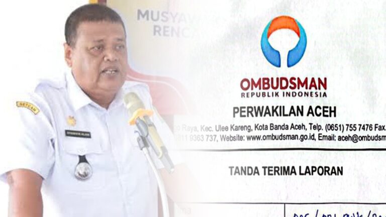 Camat Leupung dilaporkan ke Ombudsman RI