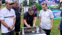 Iswanto Resmikan Talud Lapangan Sepakbola