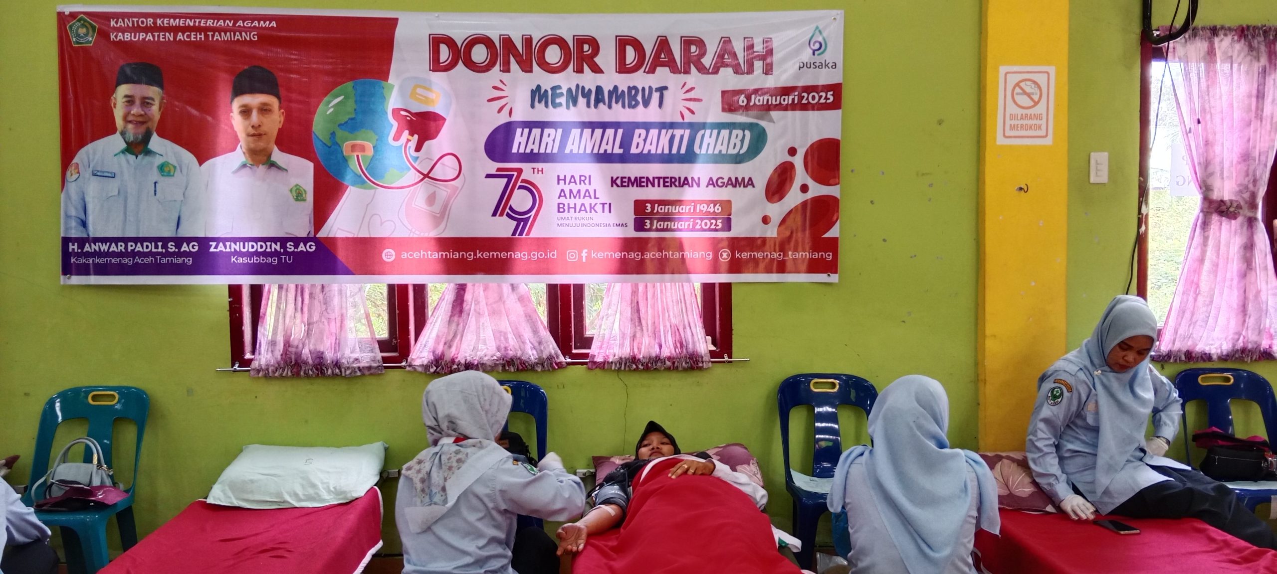 Donor Darah di Kankemenag Aceh Tamiang