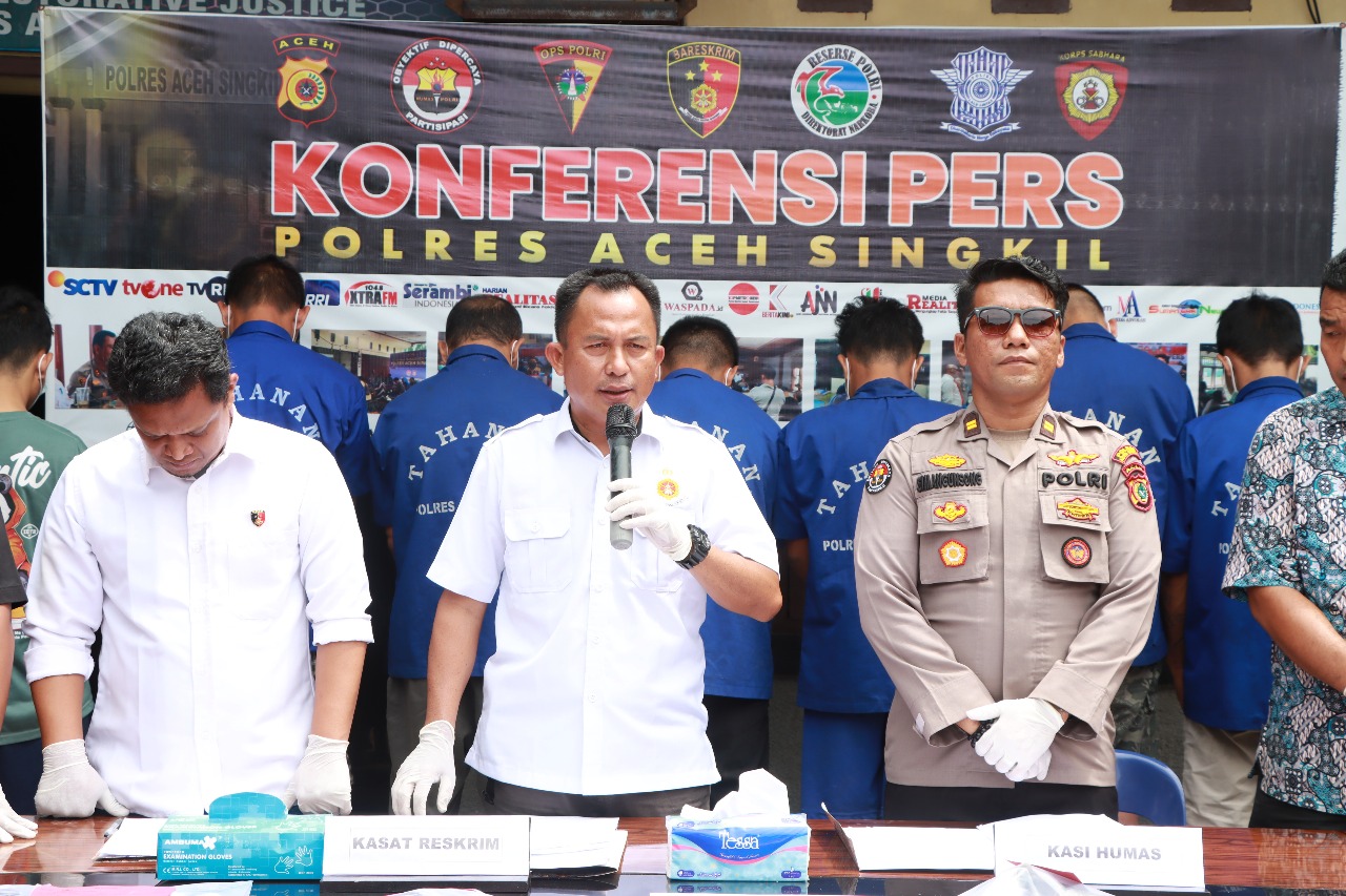 Satreskrim Polres Aceh Singkil Berhasil Ungkap Tiga Kasus pada Awal Tahun 2025