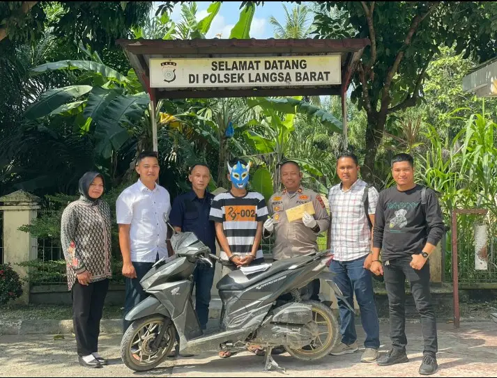 Polsek Langsa Barat Ringkus Pelaku Penggelapan Sepeda Motor