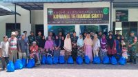 Danramil 16/Banda Sakti Bagikan Sembako untuk Fakir Miskin dan Kaum Dhuafa Jelang Ramadhan