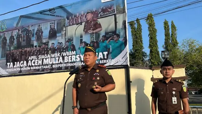 Kejaksaan Negeri Aceh Besar Gelar Apel Siaga