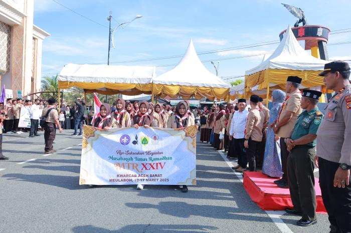 Pawai Tarhib di Aceh Barat Berlangsung Meriah