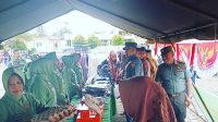 Bantu Masyarakat Peroleh Bahan Pokok Terjangkau Jelang Lebaran Idul Fitri 1446 H, Kodim 0115/Simeulue Gelar Bazar Murah