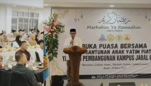 Yayasan Pembangunan Kampus Jabar Ghafur Gelar Buka Puasa Bersama.