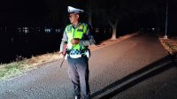 Cegah Balap Liar, Sat Lantas Polres Lhokseumawe Gelar Blue Light Patrol Jelang Sahur