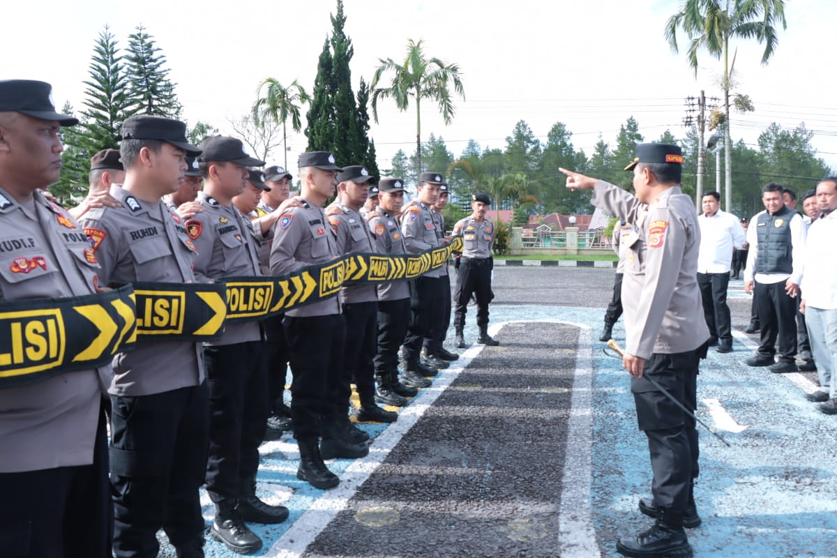 Siaga Hadapi Gangguan Kamtibmas, Polres Bener Meriah Gelar Simulasi Pengamanan Unjuk Rasa