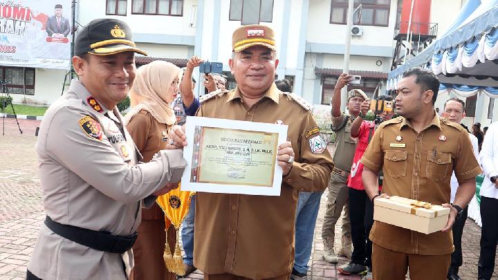 Penghargaan untuk Kapolres Aceh Tenggara Usai Ungkap Narkoba Rp 1,5 Miliar