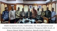 Wagub Fadhlullah Terima Silaturahmi Pengurus Masyarakat Ekonomi Syariah Aceh