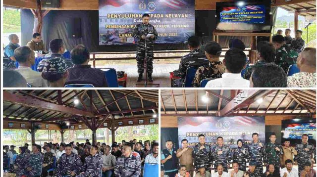 Lanal Simeulue Gelar Penyuluhan Program Pembinaan Pulau-Pulau Kecil Terluar Kepada Nelayan