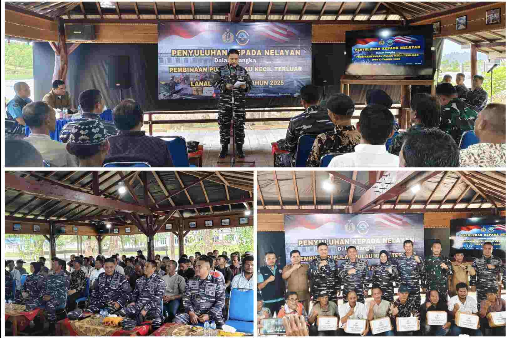 Lanal Simeulue Gelar Penyuluhan Program Pembinaan Pulau-Pulau Kecil Terluar Kepada Nelayan