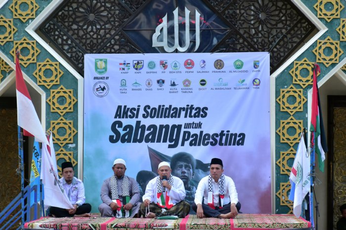 Masyarakat gaungkan Aksi solidaritas untuk Palestina dari Ujung Barat Indonesia