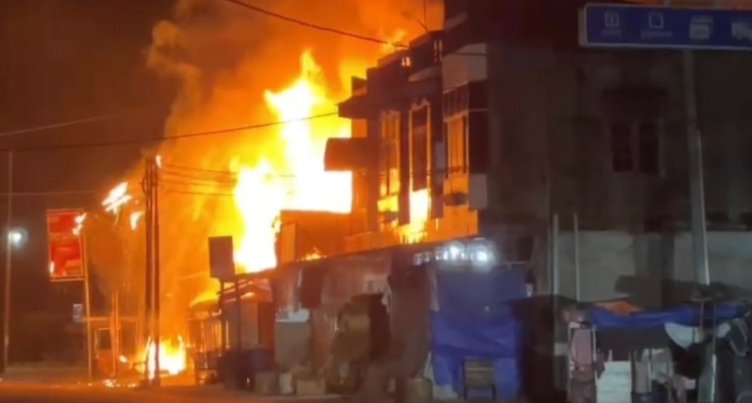 Ruko Terbakar Di Aceh Tamiang, Satu Keluarga Meninggal