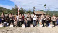 Polres Aceh Tengah Kembali Salurkan Sembako untuk Warga Kurang Mampu di Jumat Berkah