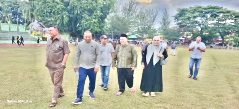 Bupati dan Wakil Bupati Aceh Tenggara Tinjau Persiapan Deklarasi di Lapangan Pemuda