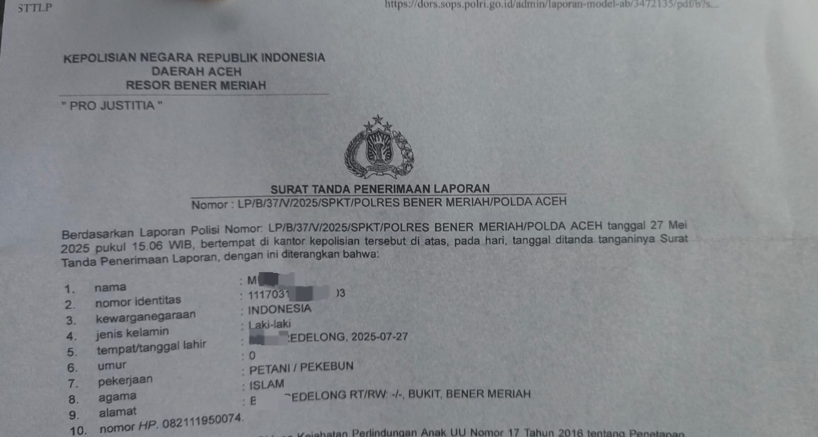 Aksi Pengeroyokan Siswi MTsN 1 Bener Meriah Resmi Dilapor ke Polisi Redaksi 1 Min