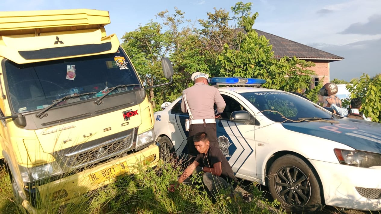 Aksi Kejar-Kejaran Sempat Terjadi saat Polisi Buru Sopir Truk Pelaku Tabrak Lari di Aceh