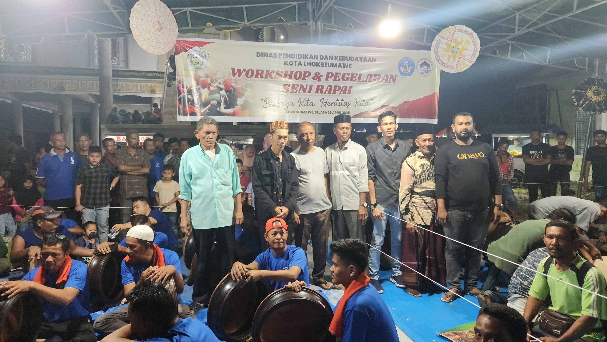 Meriah! Pagelaran Rapai Uroh Warnai Gampong Blang Weu Panjoe, Lhokseumawe