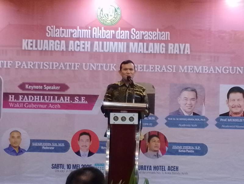 Silahturahmi Alumni Malang Raya di Gelar, Wagub Aceh : ” Aceh Dapat 100 Biasiswa Ke Tiongkok
