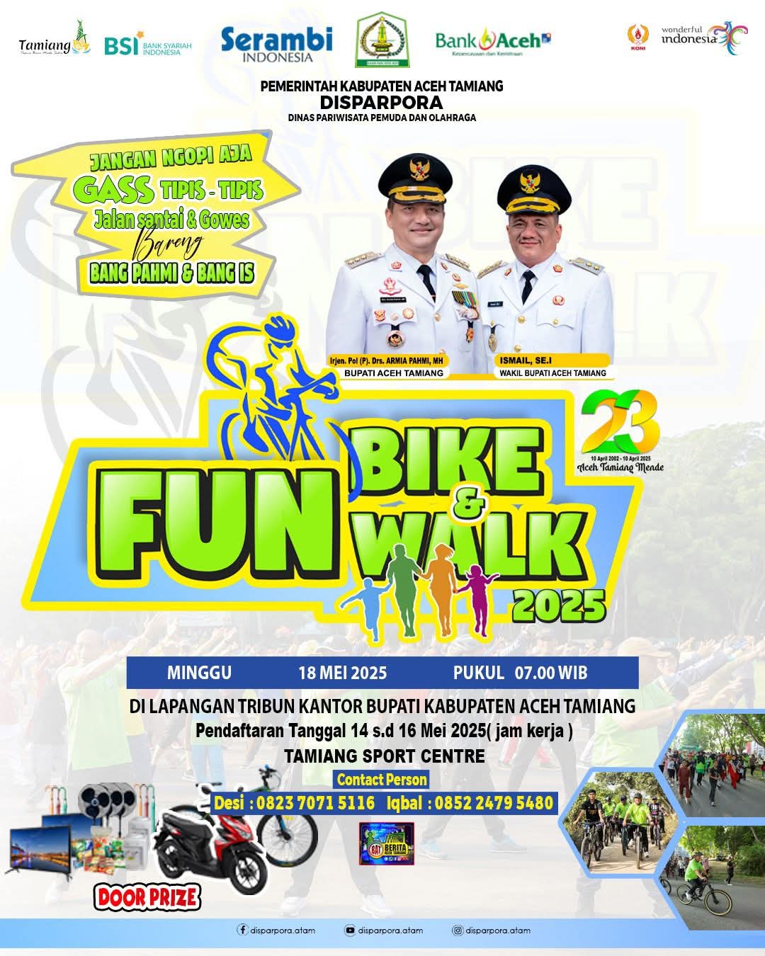 PEMKAB ACEH TAMIANG GELAR FUN BIKE DAN FUN WALK 2025, CATAT TANGGALNYA