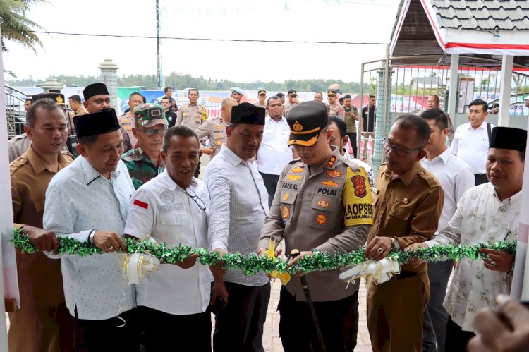 Polres Pijay Resmikan Kampung Bebas Narkoba Keempat di Pulo Lhok