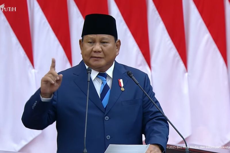 Prabowo: Saya Akan Lawan Segala Bentuk Korupsi Tanpa Pandang Bulu