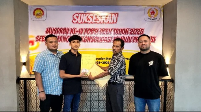 Raji Firdana Daftarkan Diri sebagai Calon Ketua POBSI Aceh dengan 13 Dukungan Pengcab