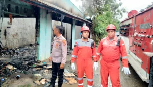 Kios di Aceh Utara Diamuk Api, Seorang Warga Terbakar