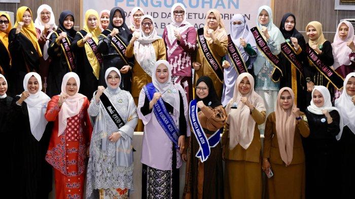 Bunda PAUD Aceh Kukuhkan Bunda PAUD dan Ketua Forikan Banda Aceh, Ini Pesan Kak Na ke Pejabat Baru