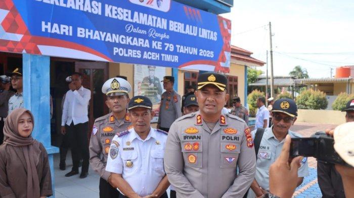 Polres Aceh Timur Deklarasi Keselamatan Berlalu Lintas