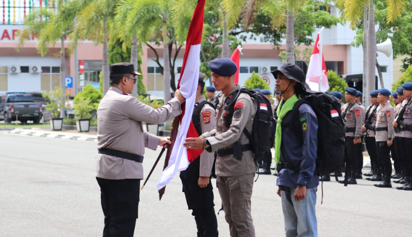 Kapolda Aceh Lepas Tim Ekspedisi Gunung Leuser dalam Rangka Hari Bhayangkara ke-79