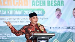 Hadiri Pelantikan PCNU, Bupati Aceh Besar Ajak Ormas Islam Aktif Jaga Aqidah dan Moral Umat
