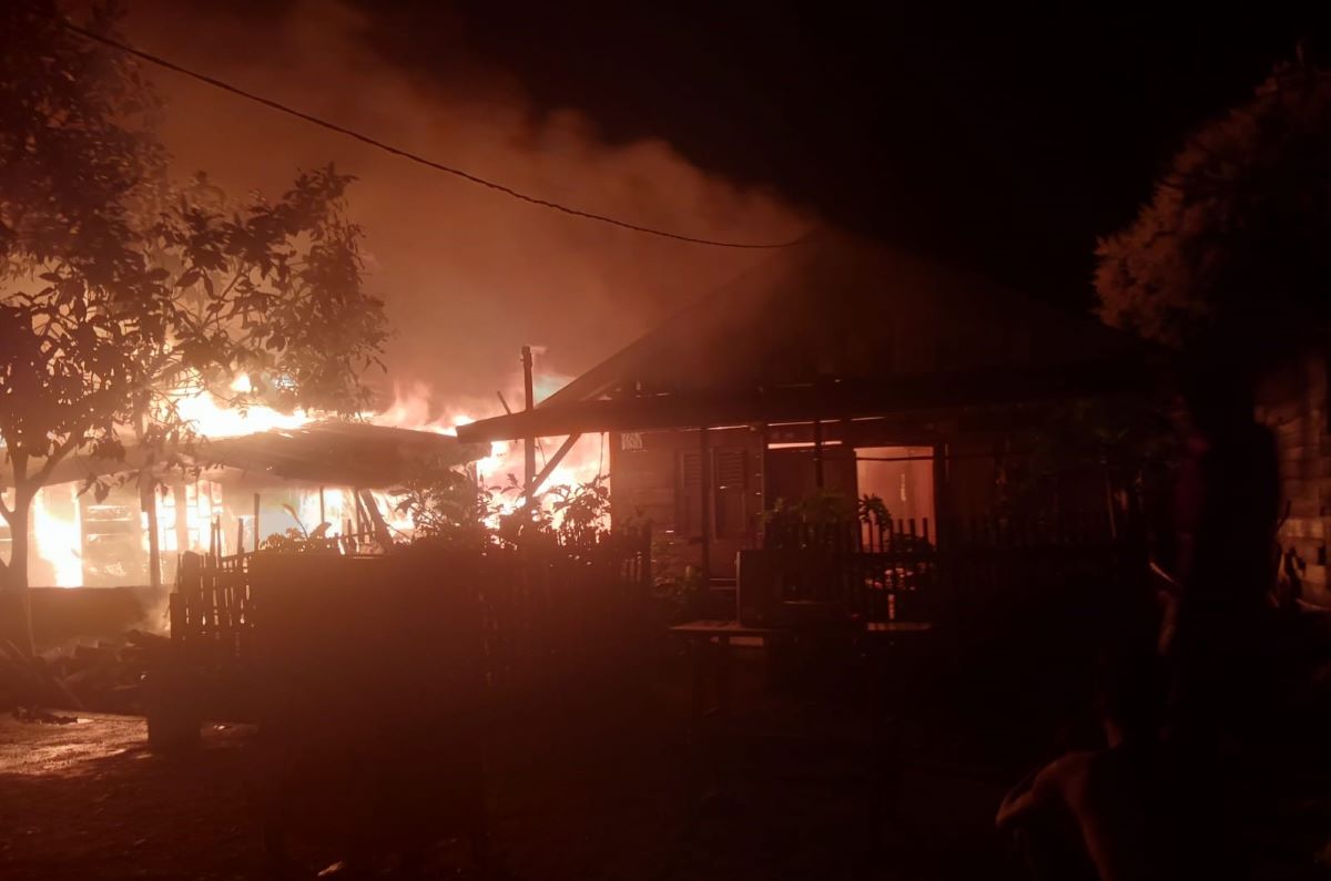 Diduga Korsleting Listrik, 10 Rumah di Aceh Tenggara Ludes Terbakar