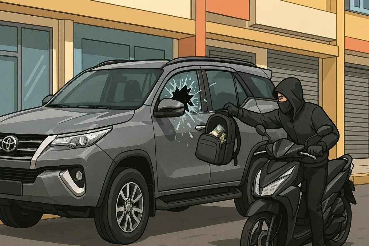 Aksi pecah kaca mobil, uang Rp380 juta milik pengepul TBS di Aceh raib