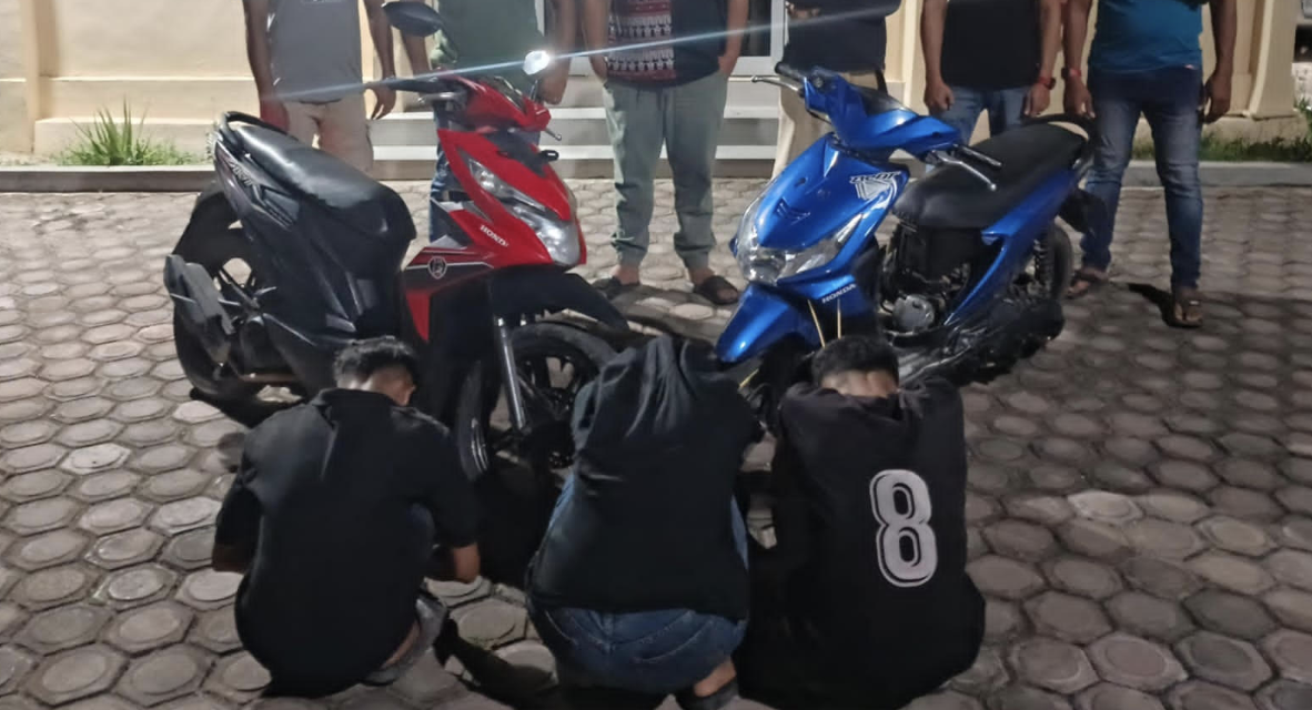 Polisi Tangkap Tiga Pencuri Motor di Halaman Masjid Aceh Besar