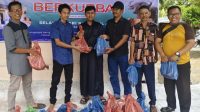 Sekber JAB Bagikan Daging Kurban untuk Jurnalis dan Anak Yatim