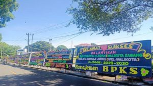 Ratusan Papan Bunga Meriahkan Pelantikan Walikota dan Wakil Walikota Sabang