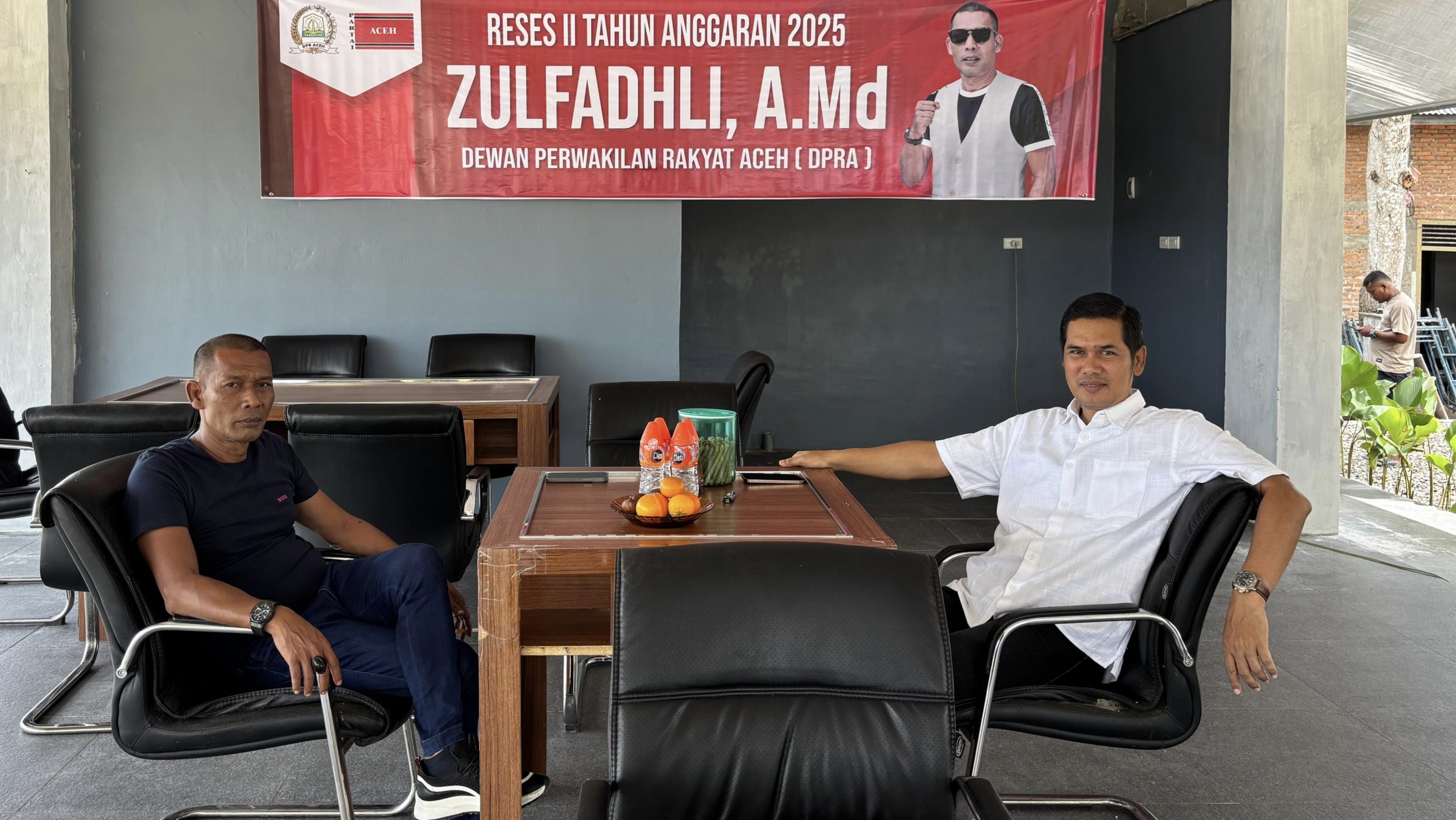 Berkunjung ke Rumah Ketua DPRA, Plt Sekda Bahas Sumbatan Realisasi APBA 2025