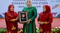 Marlina Hadiri Pengukuhan Pengurus Dekranasda Aceh Utara