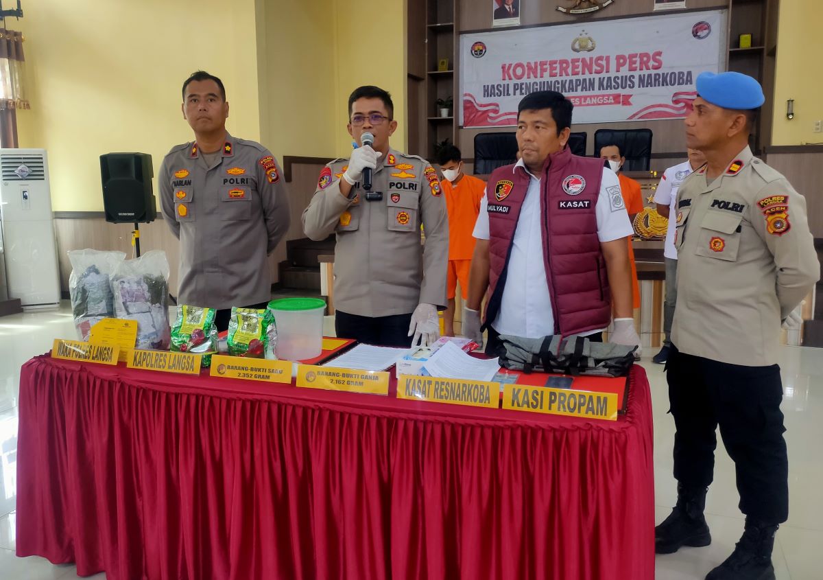 Jadi Kurir Ganja, Pria Asal Aceh Utara Ditangkap di Langsa