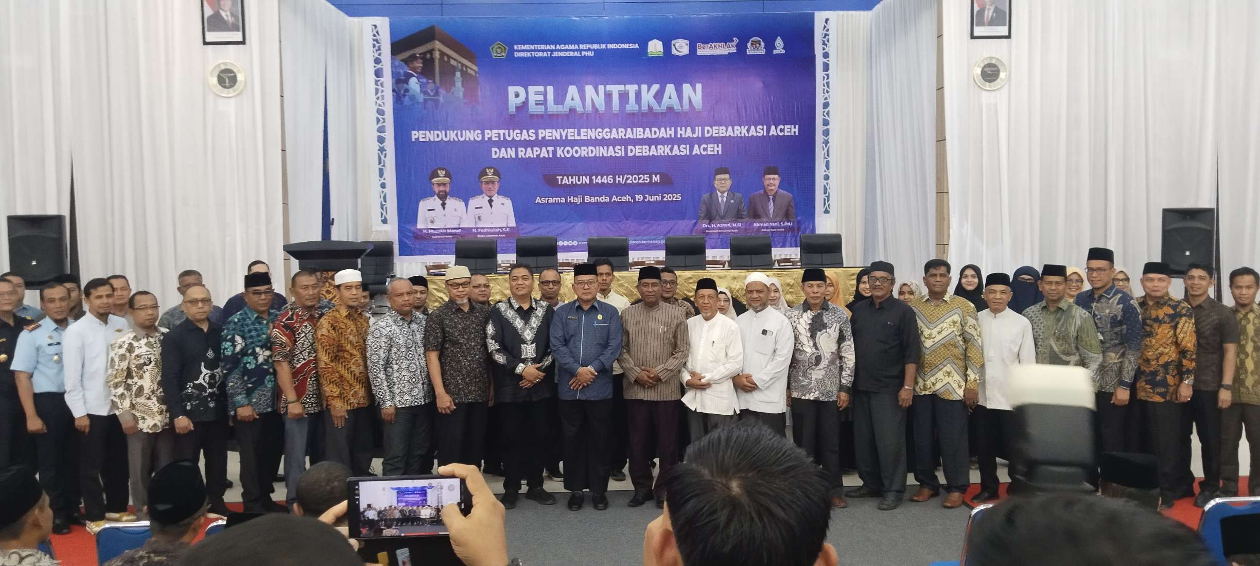 Lantik PPPIH Debarkasi Aceh, Kakanwil Kemenag Aceh Ajak Sukseskan Fase Pemulangan, Jemaah Tiba Mulai Sabtu 28 Juni 2025