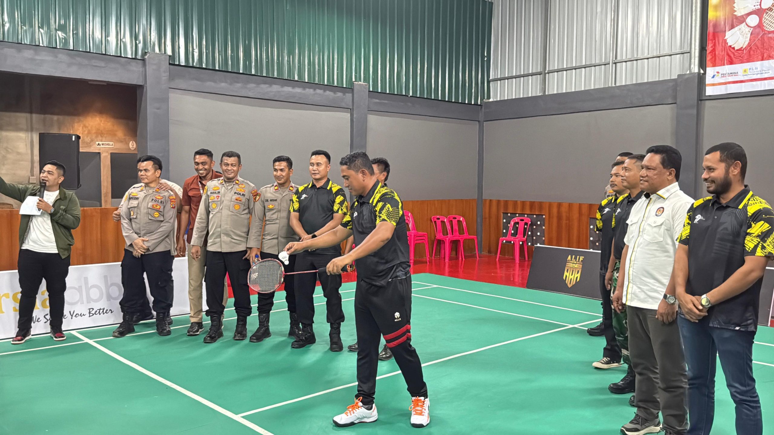 Kapolres Lhokseumawe Ahzan Resmi Buka Turnamen Badminton se-Aceh, Semarakkan HUT Bhayangkara ke-79