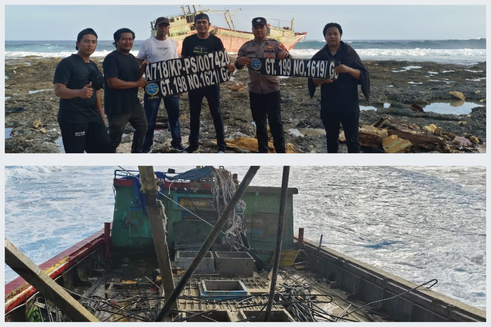 Nelayan Temukan Kapal Tanpa Awak Terdampar di Simeulue Cut