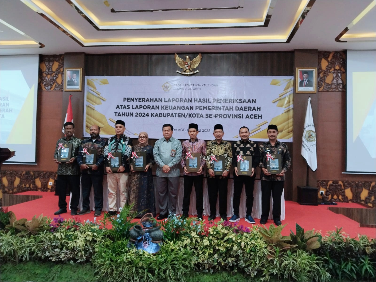 BPK Aceh Serahkan Laporan Hasil Pemeriksaan Keuangan Pemko Lhokseumawe Tahun 2024