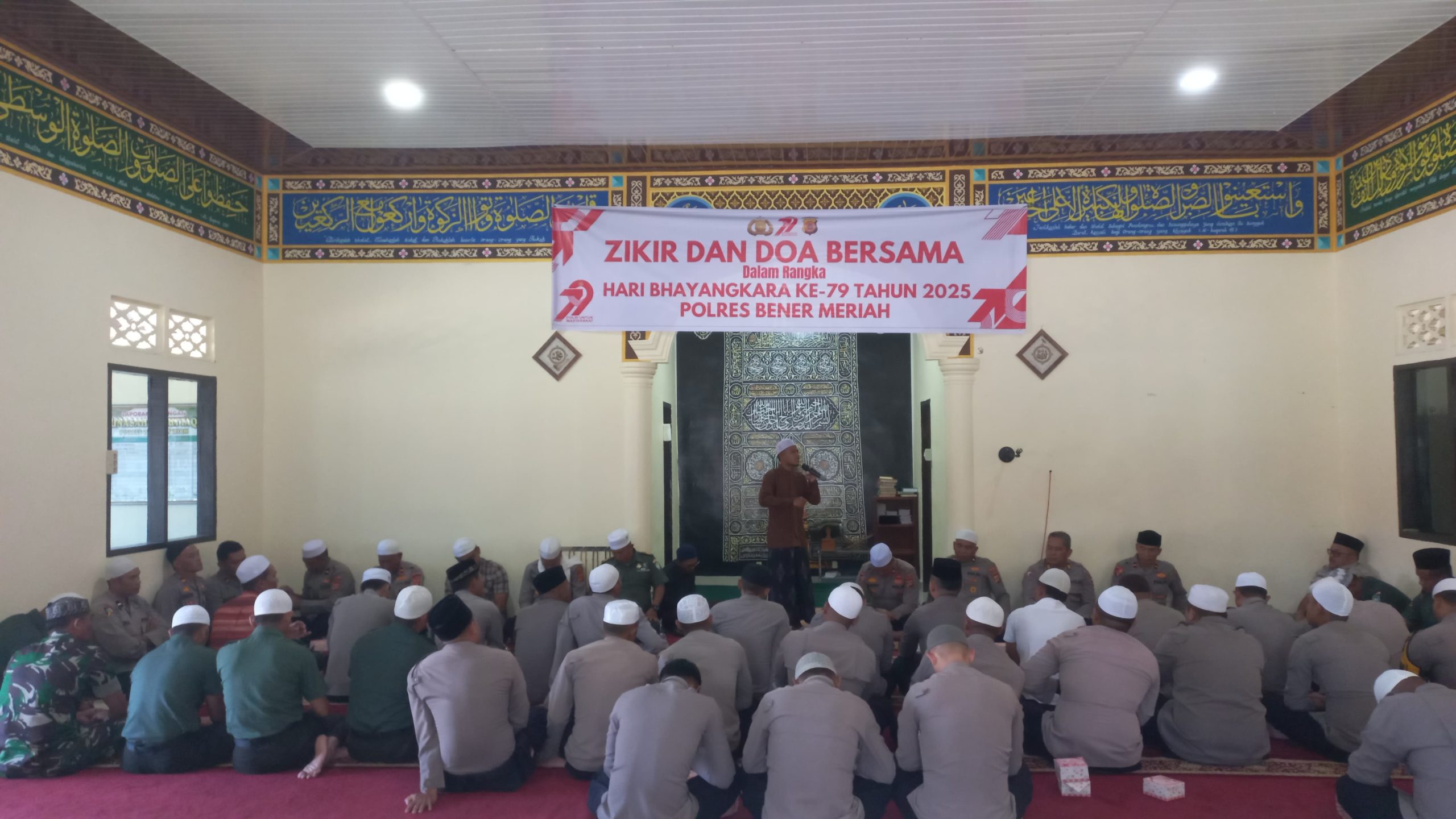 Zikir dan Doa Bersama Polres Bener Meriah: Wujud Syukur dan Harapan di Hari Bhayangkara ke-79