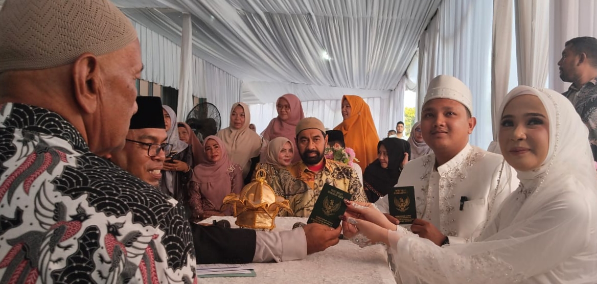 Gubernur Aceh jadi Saksi Pernikahan Didi-Fani di Aceh Tamiang