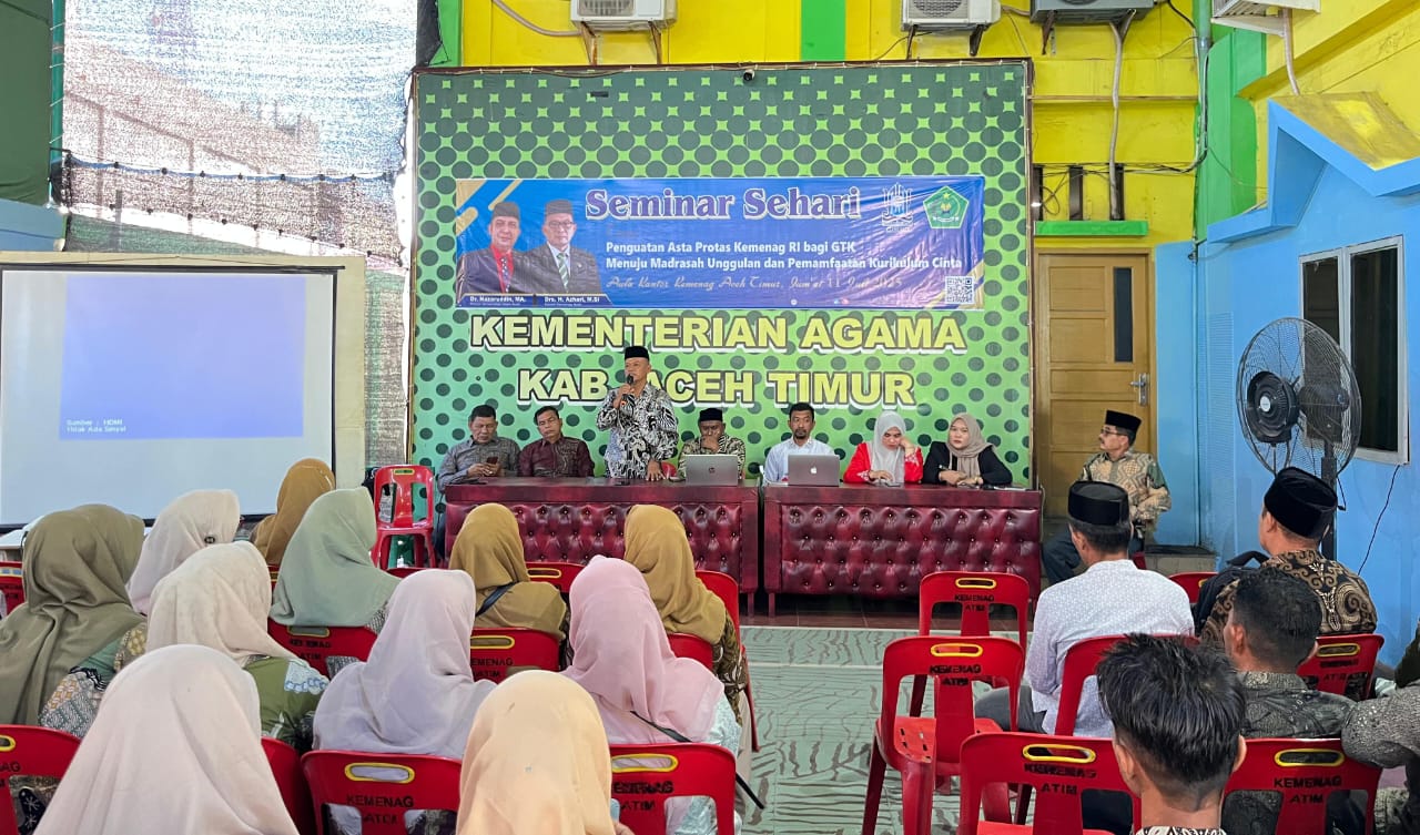 Kemenag Aceh Timur Gelar Penguatan ASTA PROTAS dan Pemanfaatan Kurikulum Cinta